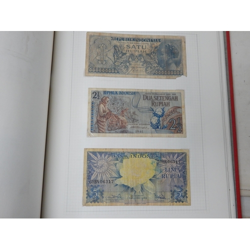 71 - Two Albums containing an Extensive & interesting collection of U.K & World Banknotes from a Private ... 