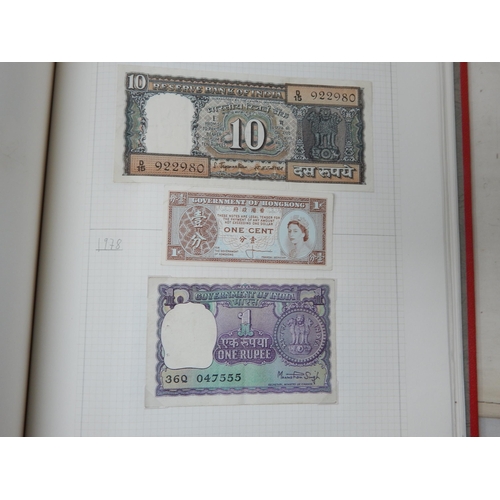 71 - Two Albums containing an Extensive & interesting collection of U.K & World Banknotes from a Private ... 