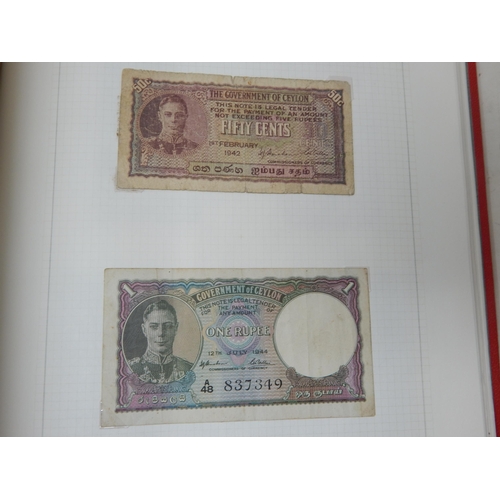 71 - Two Albums containing an Extensive & interesting collection of U.K & World Banknotes from a Private ... 