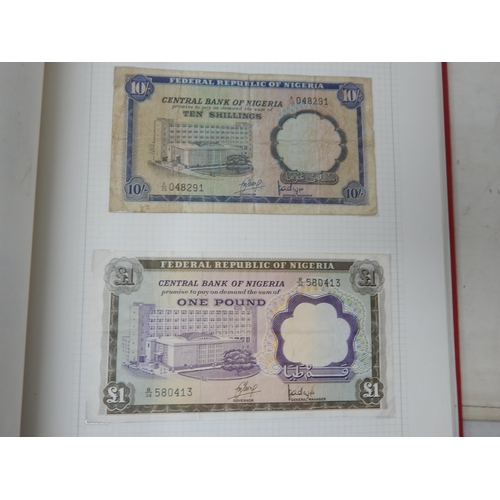 71 - Two Albums containing an Extensive & interesting collection of U.K & World Banknotes from a Private ... 