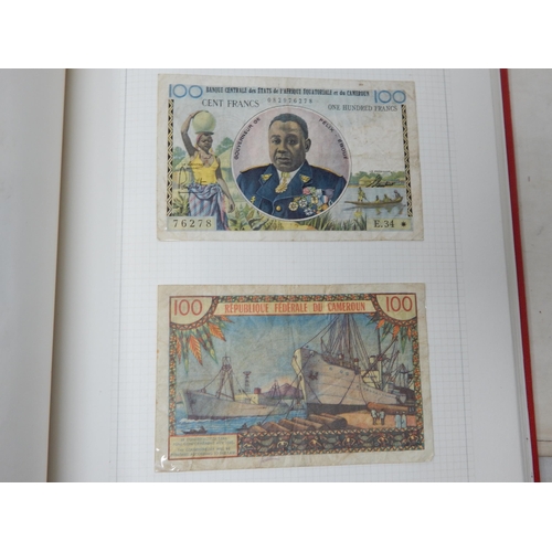 71 - Two Albums containing an Extensive & interesting collection of U.K & World Banknotes from a Private ... 