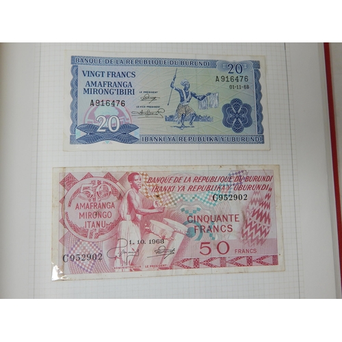 71 - Two Albums containing an Extensive & interesting collection of U.K & World Banknotes from a Private ... 