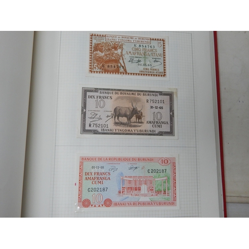 71 - Two Albums containing an Extensive & interesting collection of U.K & World Banknotes from a Private ... 