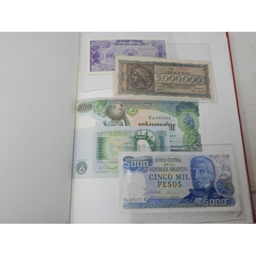 71 - Two Albums containing an Extensive & interesting collection of U.K & World Banknotes from a Private ... 