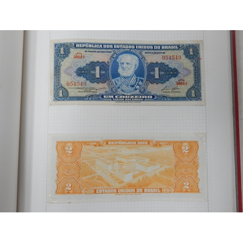 71 - Two Albums containing an Extensive & interesting collection of U.K & World Banknotes from a Private ... 