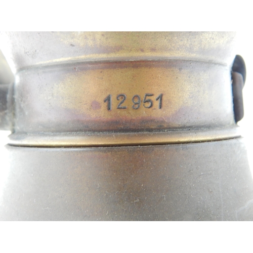 332 - Veteran Brass Car Lamp by Bleriot of London & Paris: Serial No: 12951