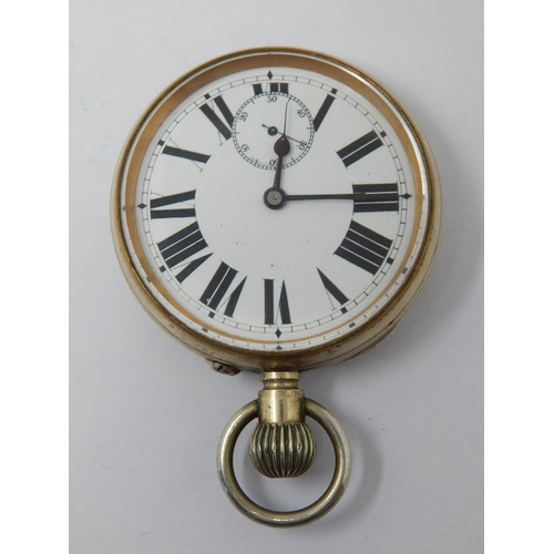 299 - Veteran Bottom Wind Car Clock with Subsidiary Seconds Dial: Ticking when catalogued