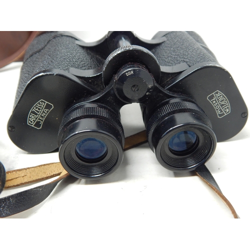 336 - A Pair of Carl Zeiss Jena 7 x 50 Binoculars in Original Fitted Case