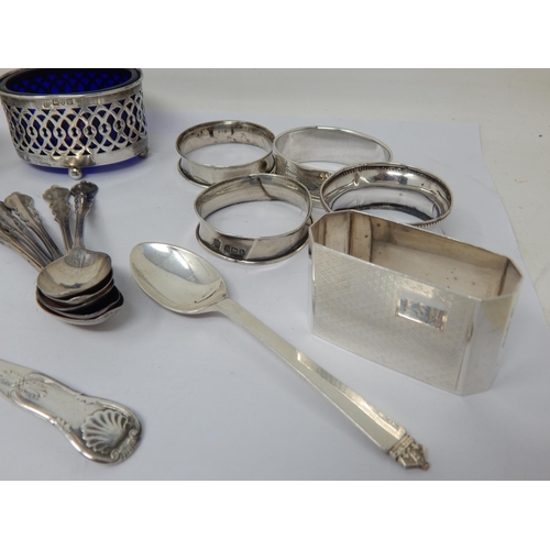 129 - A Quantity of Hallmarked Silver to Include: A Pair of Georgian Scottish Silver Spoons, Further Spoon... 