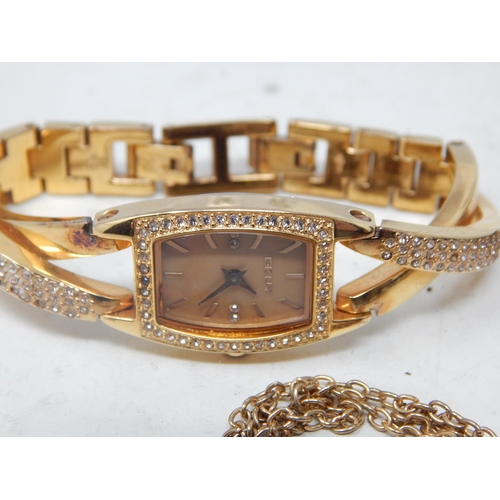 145 - Ladies Boss Wristwatch in Fitted Case, A Suite of Jewellery in Fitted Box together with further watc... 