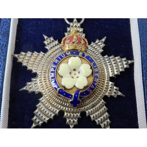 404 - An Ornate Primrose League Medal Awarded for Special Service 1892 with Ribbon in Case