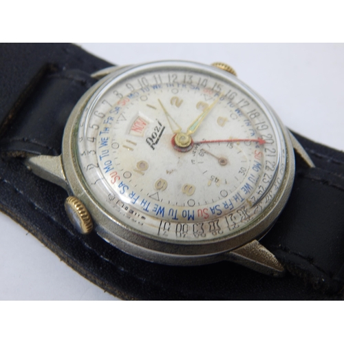 282 - Vintage Rozi Wristwatch. The Dial with outer day & date markers, month aperture window & subsidiary ... 