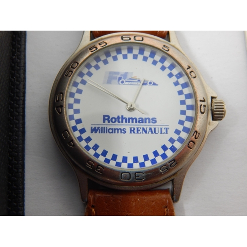 283 - Benyar Chronograph Wristwatch with box & papers together with an F1 Rothmans Williams Renault Wristw... 