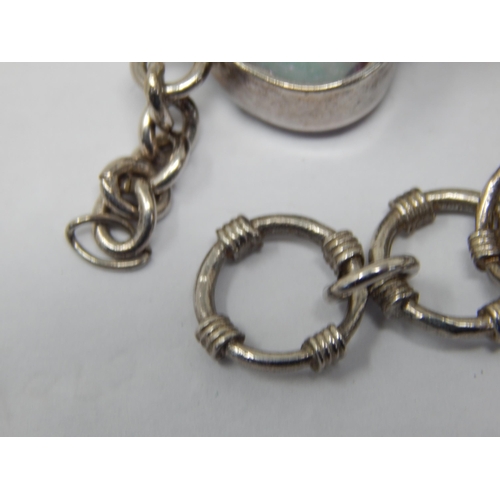 196 - A Suite of Sterling Silver Jewellery to Include a Bracelet, Ring & Earrings