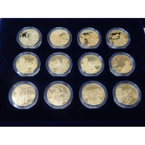 79 - Royal Mint Collection of 12 Piedfort Crown Sized Encapsulated Coins 