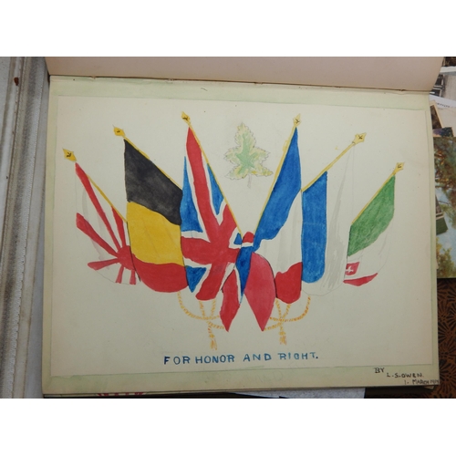 416 - A Quantity of WWI & Later Photographs, Postcards etc together with an Edwardian Album containing var... 