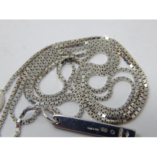 167 - GUCCI 18ct White Gold Necklace: Length 52cm: Weight 5.16g