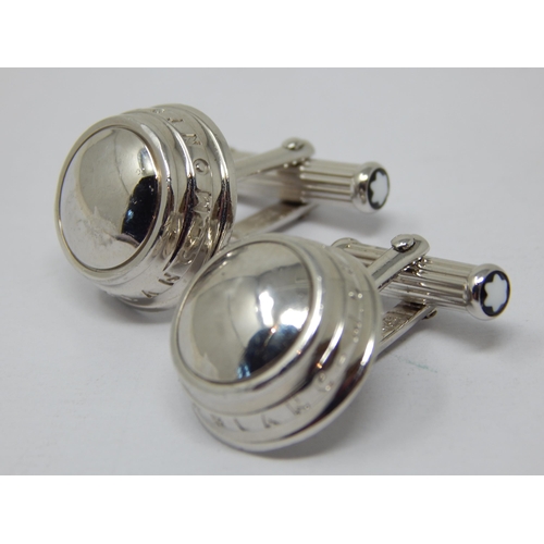 176 - A Pair of Mont Blanc Bar Back Cufflinks