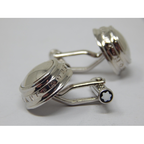 176 - A Pair of Mont Blanc Bar Back Cufflinks