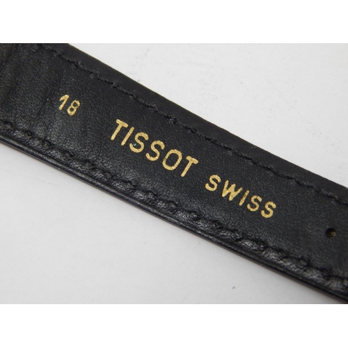 288 - Tissot Stylist Swiss made wristwatch with date aperture on original leather strap