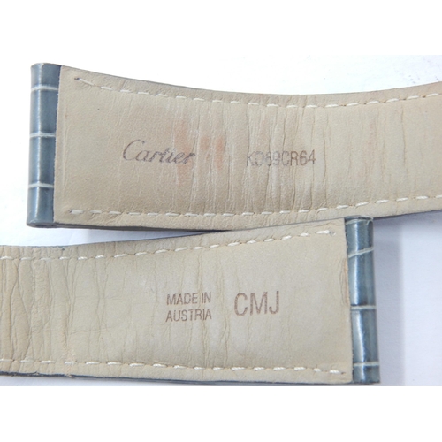 290 - 3 x Cartier Leather Watch Straps