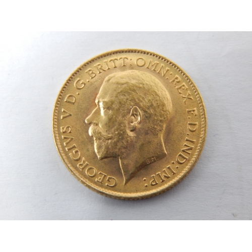 81 - KGV Gold Half Sovereign 1914