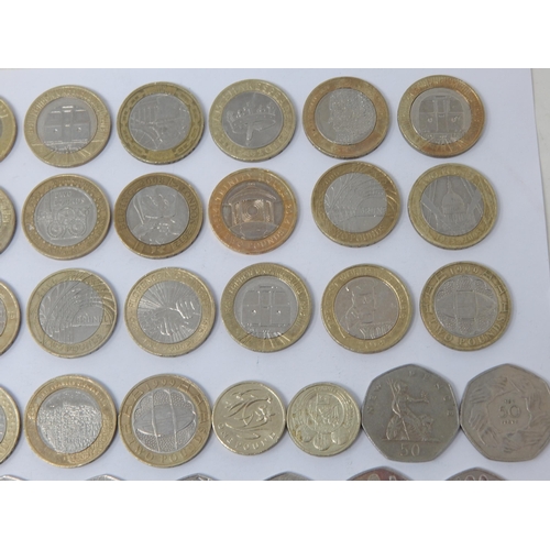 83 - A Large Quantity of Commemorative £2, £1 & 50p Coins: Face Value £84.50