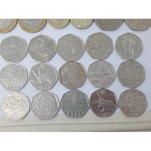 83 - A Large Quantity of Commemorative £2, £1 & 50p Coins: Face Value £84.50