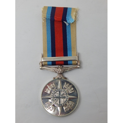 421 - QEII Operational Service Medal for Afghanistan with Clasp Awarded & Edge Named to 30021470 SPR S A F... 