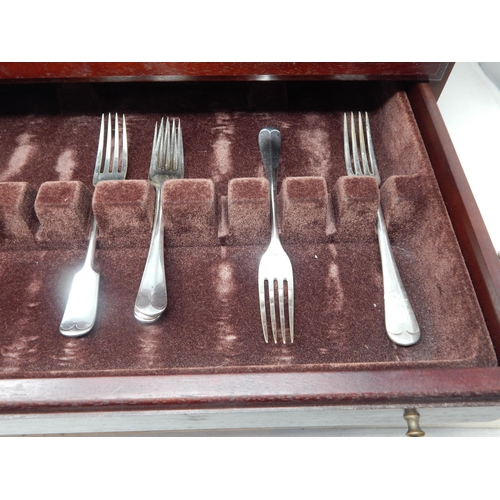 188 - A Quantity of Georgian & Later Hallmarked Silver Flatware, various dates & makers: Weight 39oz (1214... 