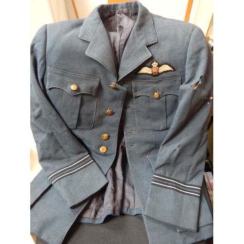 436 - RAF Blue Cloth Tunic with Cloth Badge. A/F