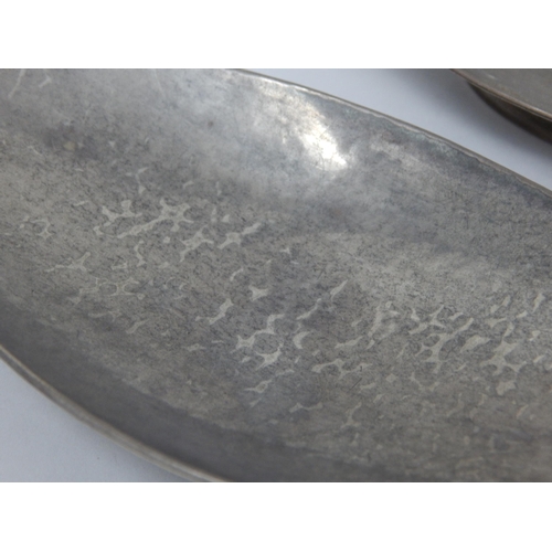 214 - OMAR RAMSDEN: A Pair of Silver Spoon Rests Hallmarked London 1937 & engraved Omar Ramsden Me Fecit: ... 