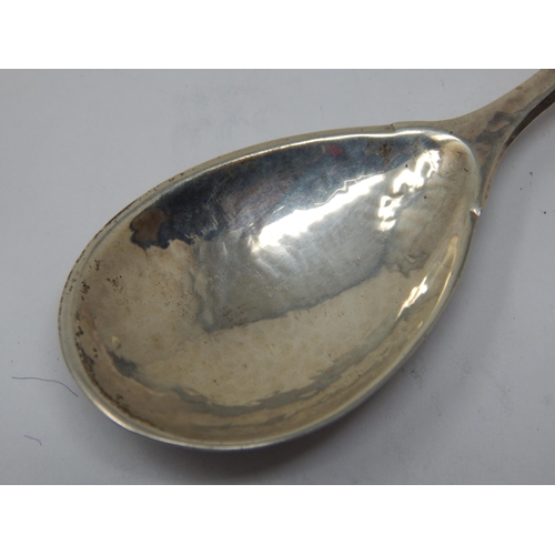 216 - OMAR RAMSDEN: Silver George VI Coronation Spoon with Crown Terminal Hallmarked London 1937: Length 1... 