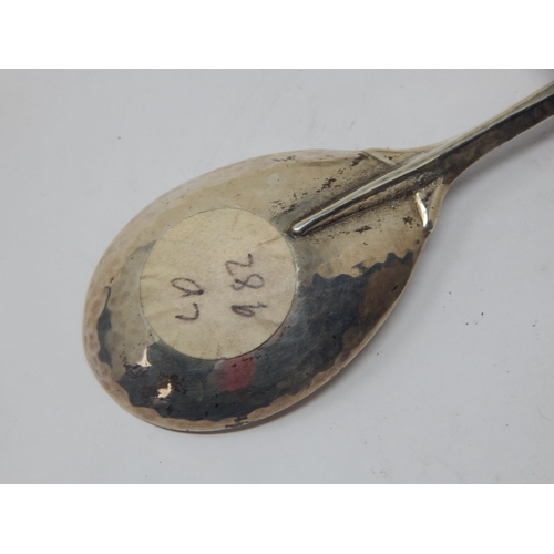 216 - OMAR RAMSDEN: Silver George VI Coronation Spoon with Crown Terminal Hallmarked London 1937: Length 1... 