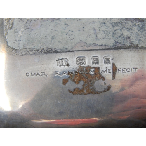 218 - OMAR RAMSDEN: A Silver Salt Hallmarked London 1932 and engraved Omar Ramsden Me Fecit: 8.8cm x 4.4cm... 