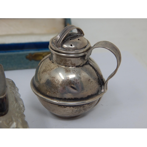 220 - A Quantity of Hallmarked Silver to Include a Silver Guernsey Milk Jug Salt Pot, a Silver Lidded vani... 