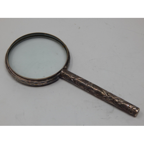 221 - Edwardian Silver Magnifying Glass Hallmarked London 1905 by William Comyns: Lenght 15cm