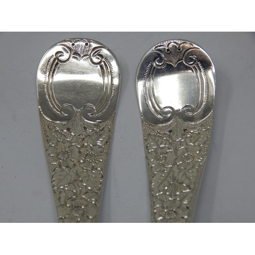 273 - A Pair of George III Silver Berry Serving Spoons: Hallmarked London 1817 by Sarah & John William Bla... 