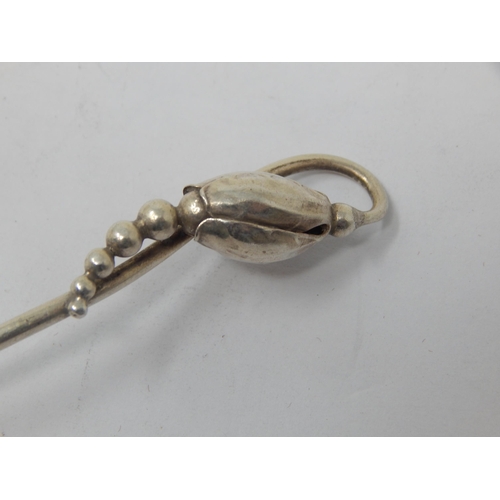 182 - Georg Jensen Silver Blossom Spoon 1910-25: Length 14cm