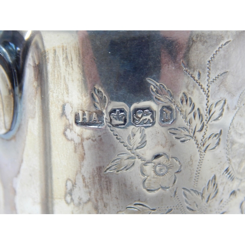 184 - Victorian Silver Christening Tankard Hallmarked Sheffield 1896 by Henry Atkin: Weight 122g