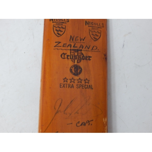 389 - Three 1950's Hand Signed Small Cricket Bats (43cm-46cm), Hand Signed, Teams Including England, New Z... 