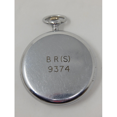 150 - British Rail Southern Region 1960's MONTINE of Switzerland, Guards Pocket Watch: Marked to Back 