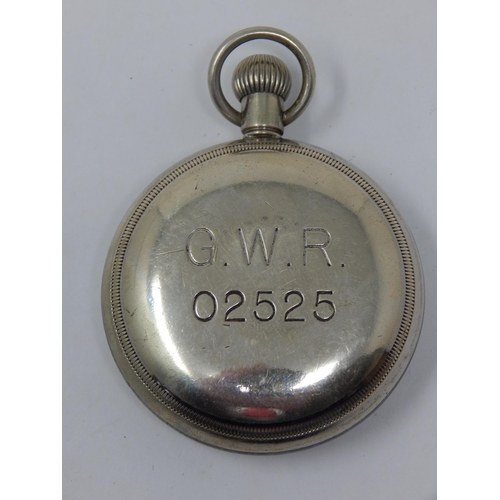 151 - Great Western Railway Guards Pocket Watch: Marked to Back 