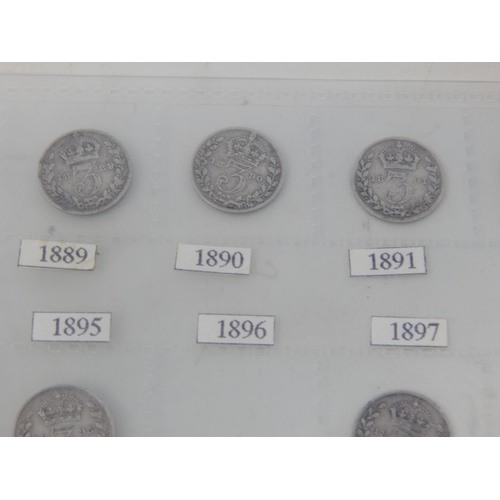 99C - 187 x QV, KEVII, KGV, KGVI Silver Threepences