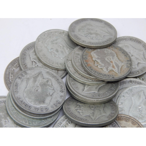 99I - Pre 1947 Silver Half Crowns: weight 400g