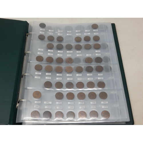 99K - Coin Album containing a collection of Victorian & later Farthings, Halfpennies, Threepences & Half C... 