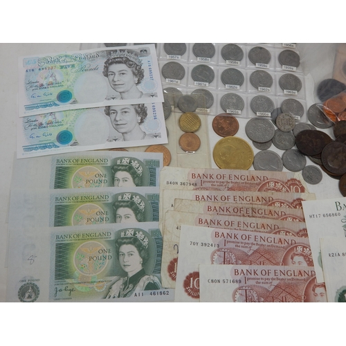 99M - A Quantity of UK Banknotes, Sets & Coins