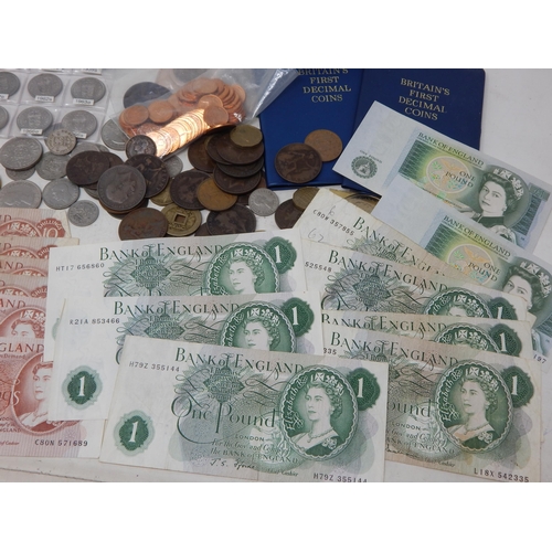 99M - A Quantity of UK Banknotes, Sets & Coins