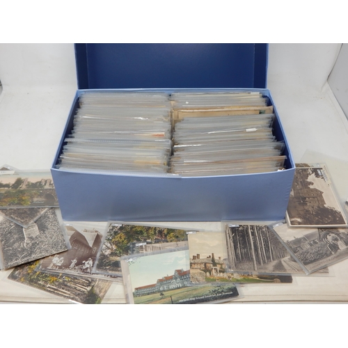 400S - A Large Quantity of Postcards in Clear Sleeves relating to Midhurst, West Sussex contained in a box ... 