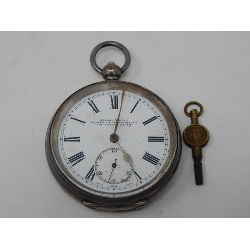 275M - Gentleman's Hallmarked Silver Key Wind Open Face Pocket Watch by Kendal & Dent, Makers to the Admira... 